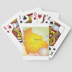 Bolivia Map Playing Cards