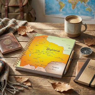 Bolivia Map Spiral Planner