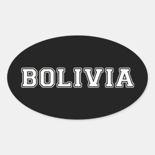 Bolivia Oval Sticker