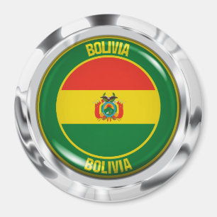 Bolivia Round Emblem Magnet