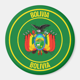 Bolivia Round Emblem Magnet