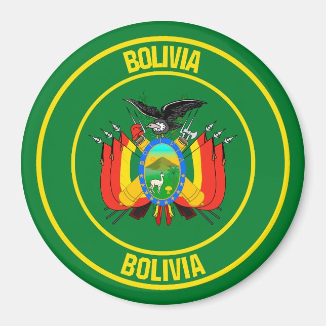 Bolivia Round Emblem Magnet (Front)