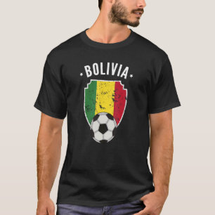 Bolivia Soccer Bolivia Flag Football Bolivian Prid T-Shirt