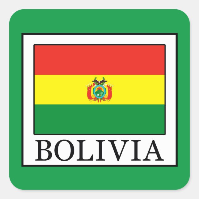 Bolivia Square Sticker (Front)