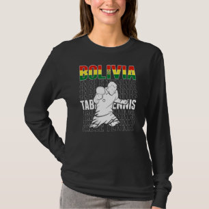 Bolivia Table Tennis Support Bolivian Ping Pong T-Shirt