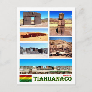 Bolivia - Tiahuanaco - Mosaic - Postcard