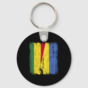 Bolivia Ukraine Half Flag Bolivian Ukrainian Herit Key Ring