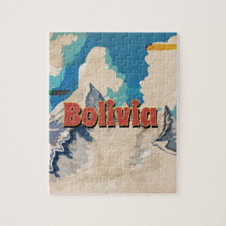 Bolivia Vintage Travel Poster Jigsaw Puzzle