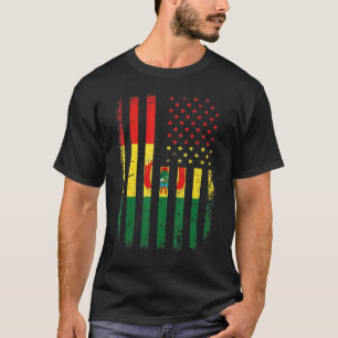 Bolivian American Flag Bolivian Roots Bolivia Amer T-Shirt