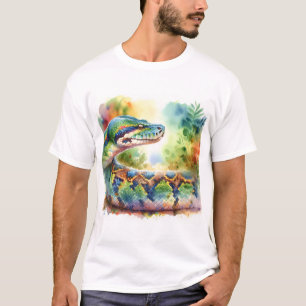 Bolivian anaconda 300724AREF122 - Watercolor T-Shirt