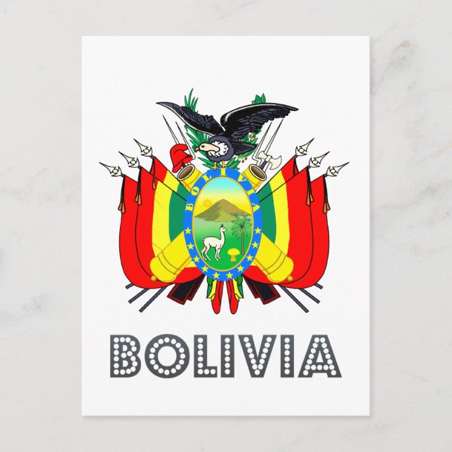 Bolivian Emblem Postcard (Front)
