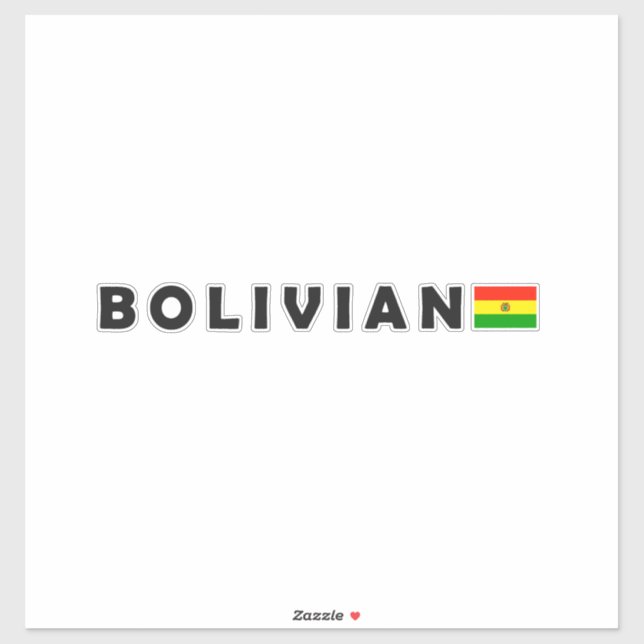 Bolivian, I love Bolivia (Sheet)