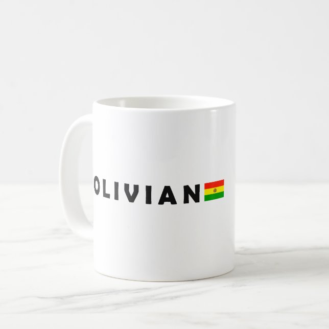 Bolivian, I love Bolivia Coffee Mug (Front Left)