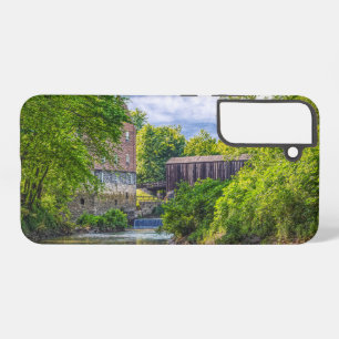 Bollinger Mill And Burfordville Covered Bridge Samsung Galaxy Case
