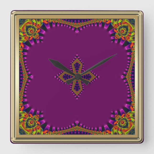 Bollywood Bohemian Magic Wall Clock (Front)