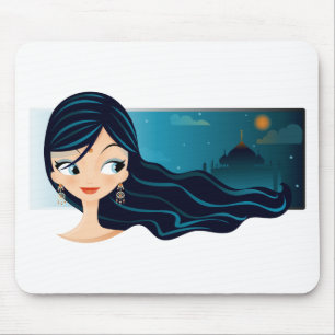 Bollywood Girl Mouse Mat