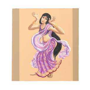 Bollywood sari dancer notepad