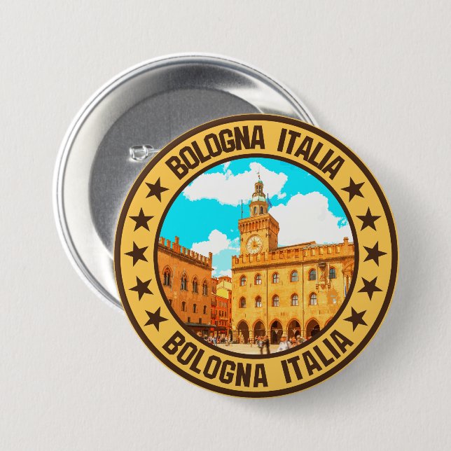 Bologna                                            7.5 cm round badge (Front & Back)