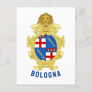 Bologna coat of arms - Italy Postcard