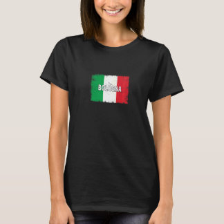 Bologna Italy City With Italian Flag T-Shirt