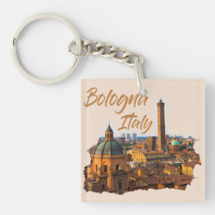Bologna Italy: Historical Centre Key Ring