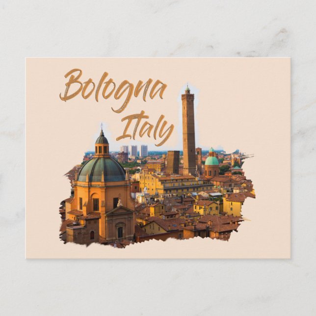 Bologna Italy: Historical Centre Postcard (Front)