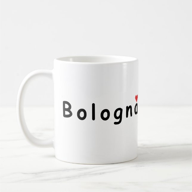 Bologna Italy, I love Bologna Coffee Mug (Left)