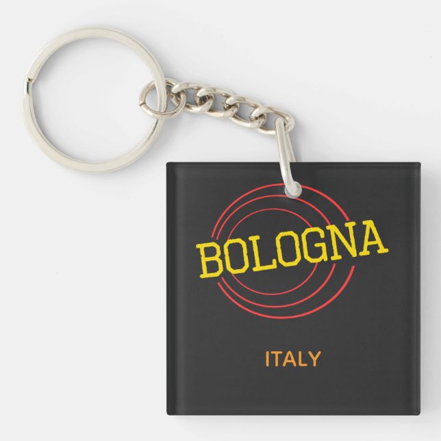 Bologna Italy  Key Ring (Front)