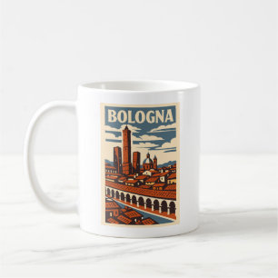 Bologna Italy Retro Travel Coffee Mug Vintage City