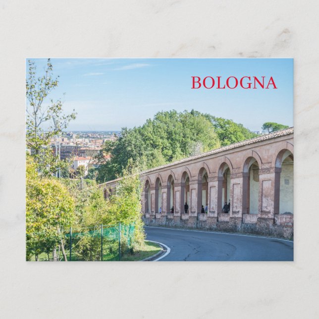 Bologna Portico di San Luca view postcard (Front)