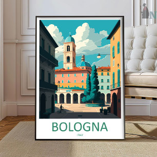 Bologna Travel Print Wall Art Bologna Wall Hanging