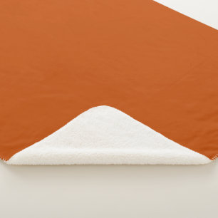 Bolognese/ Dark Rust-Orange Sherpa Blanket