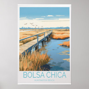 Bolsa Chica Travel Poster - California State Beach