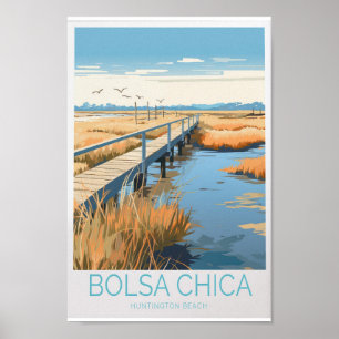 Bolsa Chica Travel Poster - California State Beach