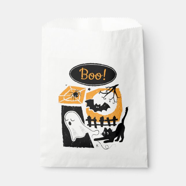 Bolsa De Papel Beware of the cat! Favour Bags (Front)