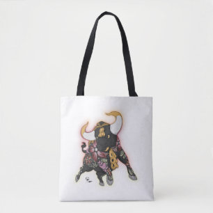 Bolsa De Tela Handbag Torito De Pucará