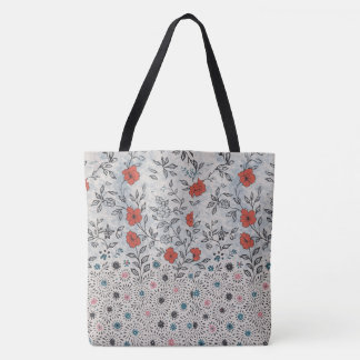 Bolsa  florais artístico  tote bag