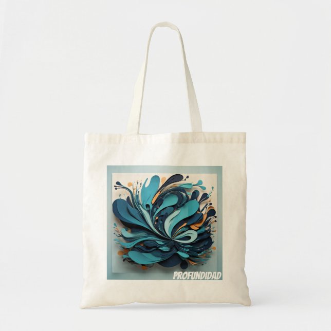 Bolsa Tote Océano Profundo Abstracto Bag (Front)