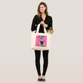 BOLSA VIA PANTANAL PET ROSA LARGE TOTE BAG