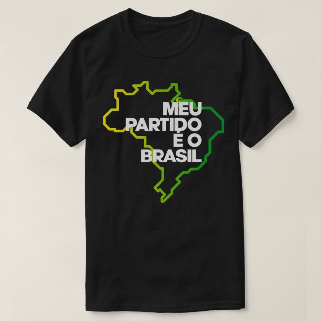 Bolsonaro Presidente 2022 Brasil  Camiseta  T-Shirt (Design Front)
