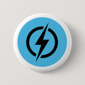 Bolt Blue Logo 6 Cm Round Badge