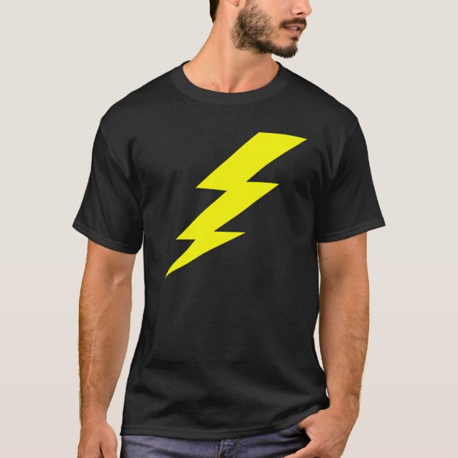 Bolt of lightening graphic shirt design (Front)