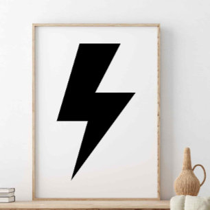 Bolt, Scandinavian, Kids Room Poster