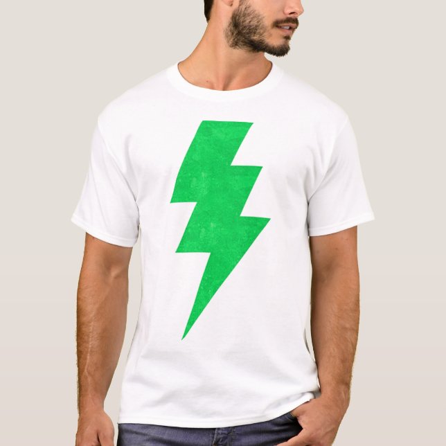 Bolt T-ShirtLightning Bolt Green  T-Shirt (Front)