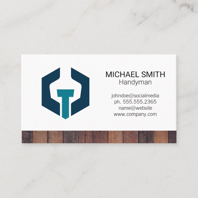 Bolt Wrench Logo Business Card (Front)