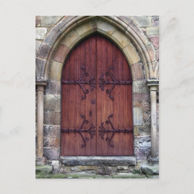 Bolton Abbey Door Postcard (Front)