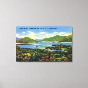 Bolton Bay, Narrows, Five Mile Mountains View Canvas Print