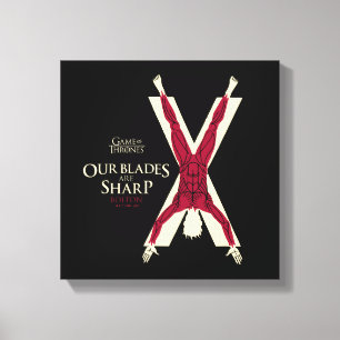 Bolton Sigil - Our Blades Are Sharp Canvas Print