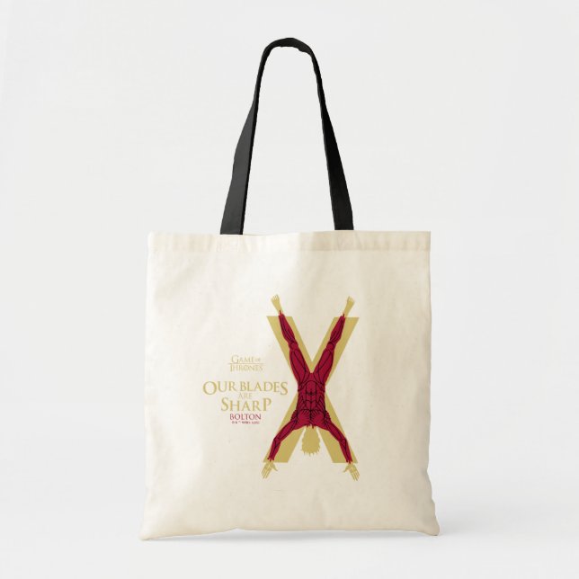 Bolton Sigil - Our Blades Are Sharp Tote Bag (Front)