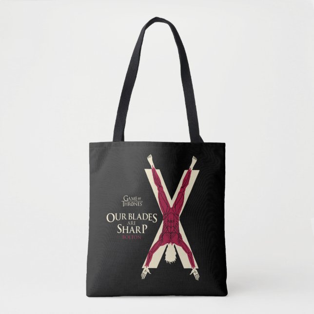 Bolton Sigil - Our Blades Are Sharp Tote Bag (Front)